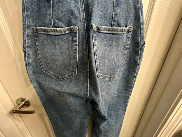 Good American Women's Blue Denim Jumpsuit - Image 6