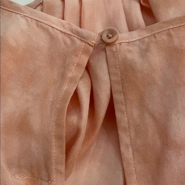 CLOTH & STONE Anthropologie Yashi Jumpsuit Large Pink Tie Dye Tencel Halter - Image 13