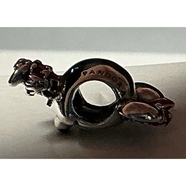 Pandora Disney Minnie Mouse Charm ALE 925 Sterling Silver Red Enamel - Image 8