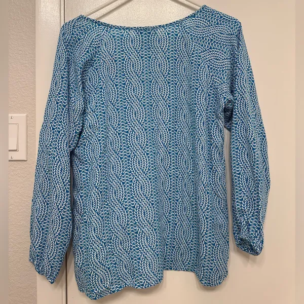 Escapade 3/4 Sleeve V-Neck Top | Women's Casual Blouse | Easy Everyday Style - Image 2