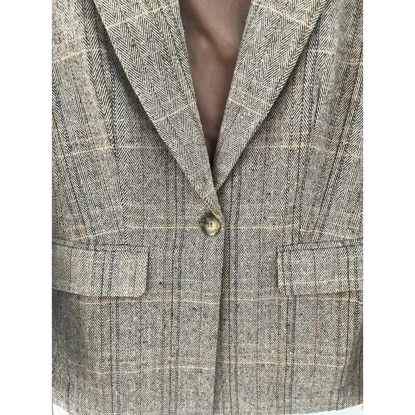 Sage The Label League Of Her Own Herringbone Blazer‎ Size Small - Image 4