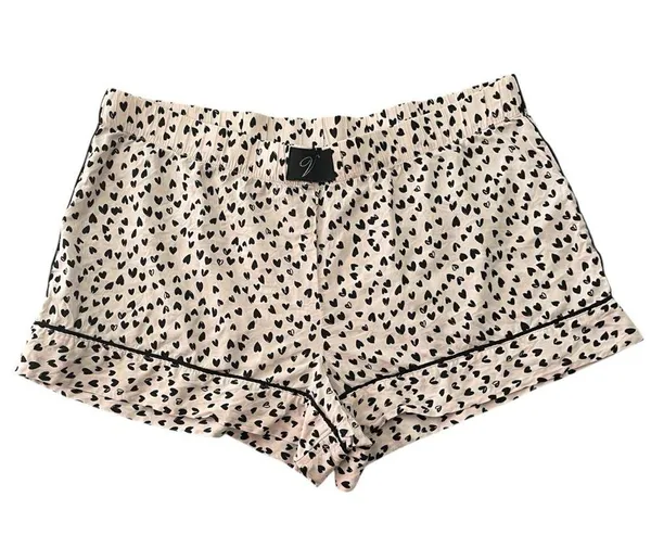 Victoria's Secret Pink and Black Hearts Pajama Sleepwear Bottoms - Image 7