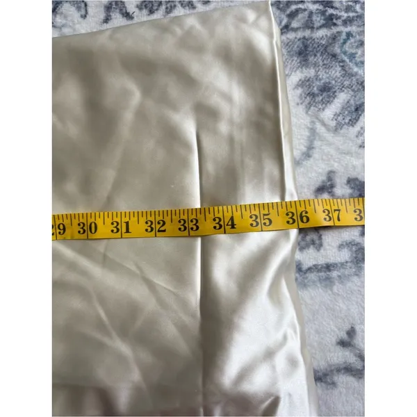 Abercrombie & Fitch Shift Bow-Back Mini Dress Ivory Size Large Tall Sleeveless - Image 9