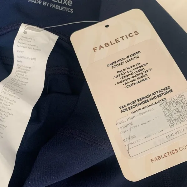 Fabletics XXS OASIS HIGH-WAISTED POCKET LEGGING NEW - Image 7