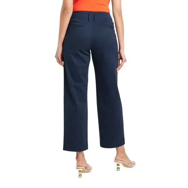 NWT A New Day Womens High-Rise Straight Ankle Chino Pants 89476958 Navy Blue 4 - Image 2