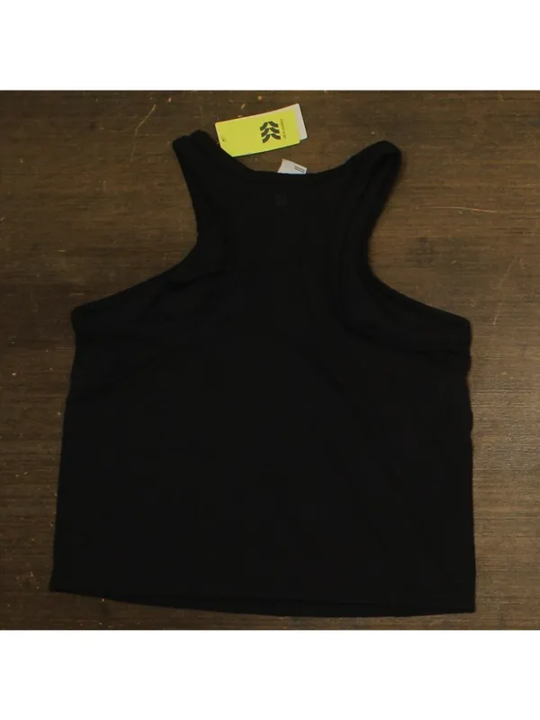All In Motion Womens High Neck Racerback Stretchy Tank Top 92933115 Black XL - Image 2