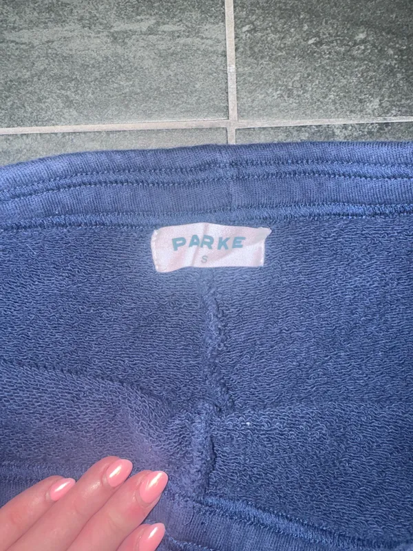 Parke Navy Mini Sweatshorts  - Image 4
