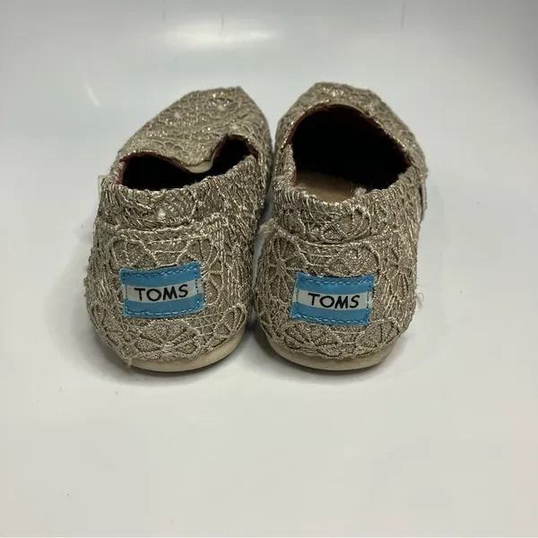 Toms metallic lace flats size 8‎ - Image 4