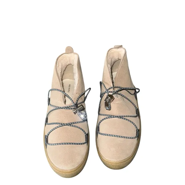 NEW Free People Snowdrop Micro Genuine Shearling Boot 9M, DUST BUNNY SUEDE - Image 7