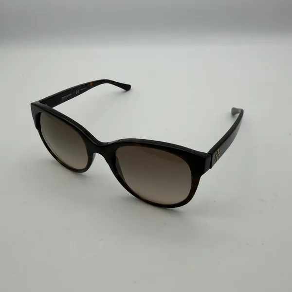 Tory Burch Dark Tortoise Cat Eye Sunglasses Preppy Classic Quiet Luxury Designer - Image 2