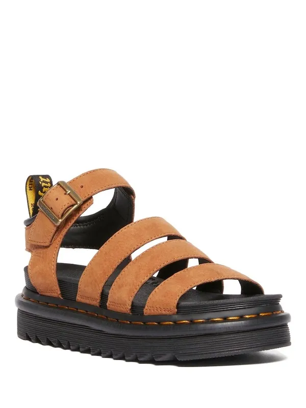 Dr. Martens Brown Blaire Athena Leather Sandals - Image 4