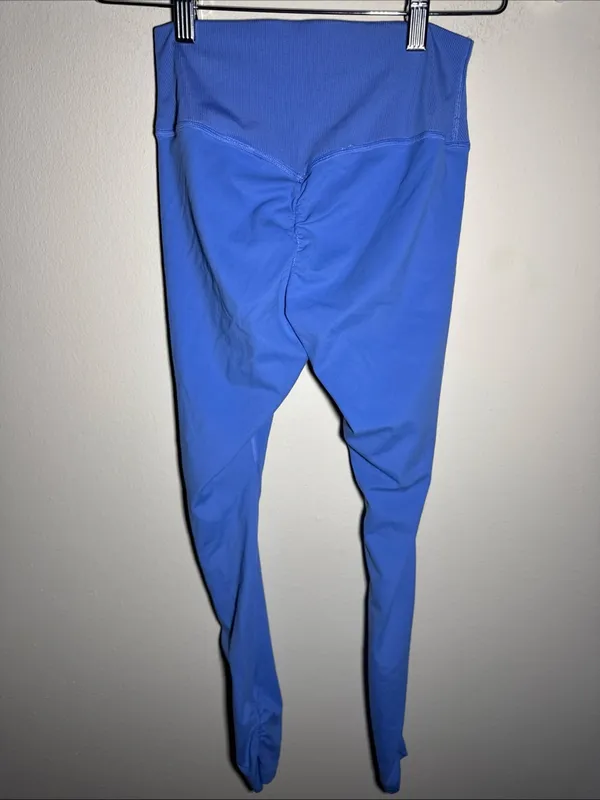 Gymshark X Whitney Simmons Collab V2 Scrunch Back Blue Legging High Rise Size S - Image 4
