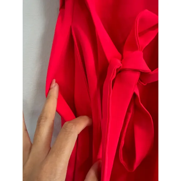 Amanda Uprichard Elondra Electric Rogue Pink Minimalist Tea Party Midi Dress S - Image 4