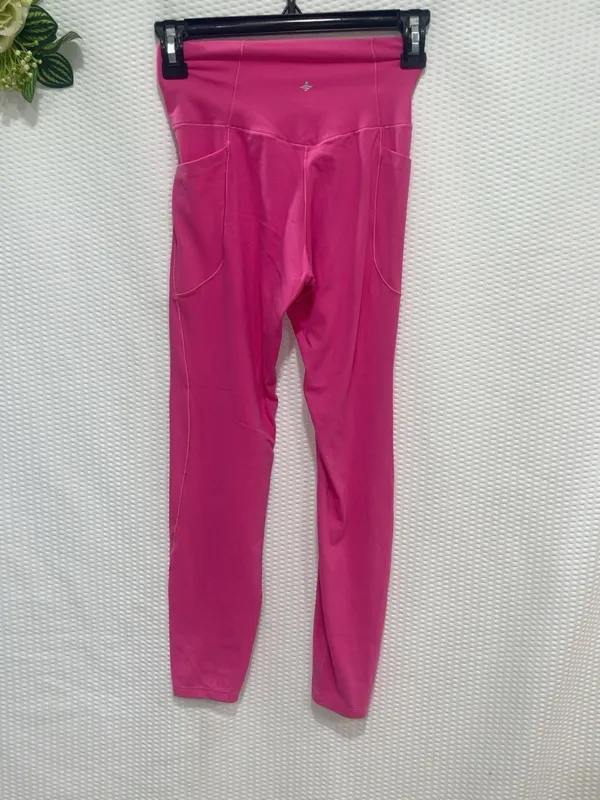 Halara Women’s Small Hot Pink Crossover High Waist 7/8 Pocket Leggings NWOT New - Image 4
