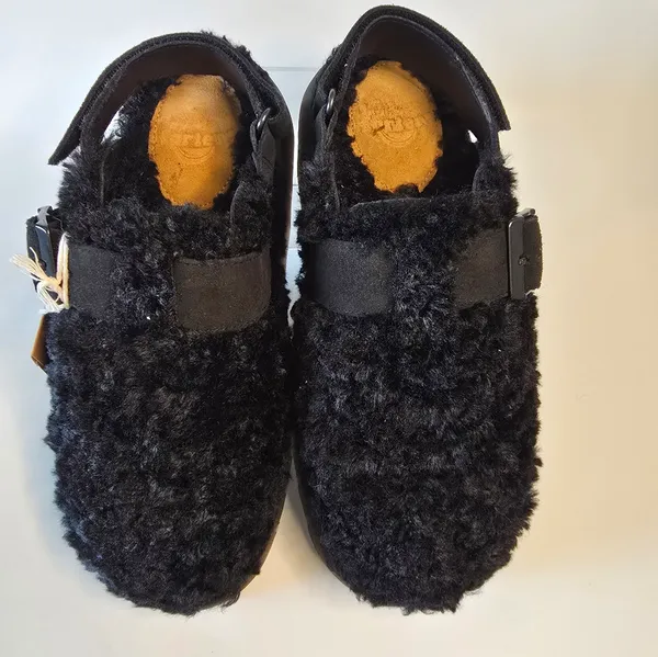 Dr. Martens Jorge II Black Borg Mules new fur shearling clogs - Image 7