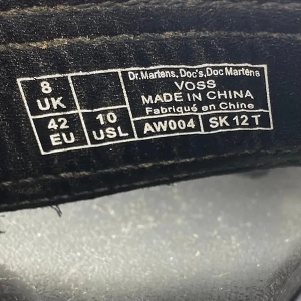 Dr. Martens Voss Hydro Black Leather Ankle Strap Platform Slingback Sandals 10 - Image 6