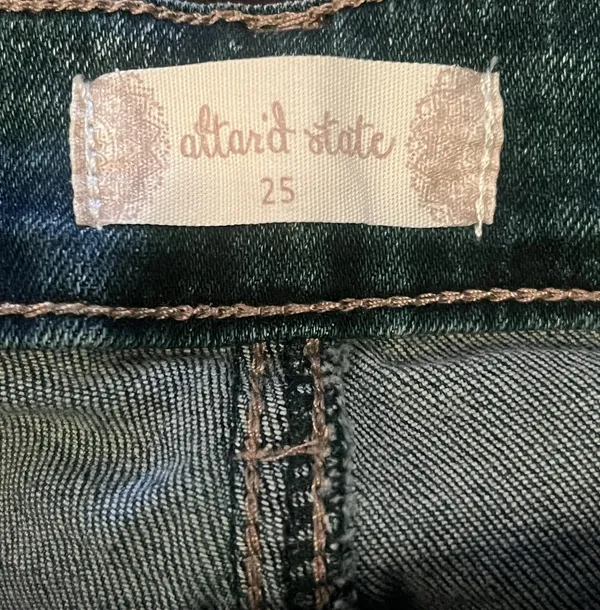 Altar'd State Jeans Womens 25 Blue Distressed Skinny Stretch Denim Pants - Image 7