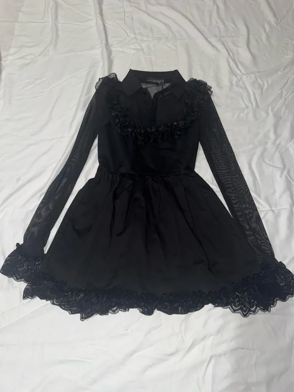 Dolls Kill Widow Macabre Fascination Mini Dress - Image 2