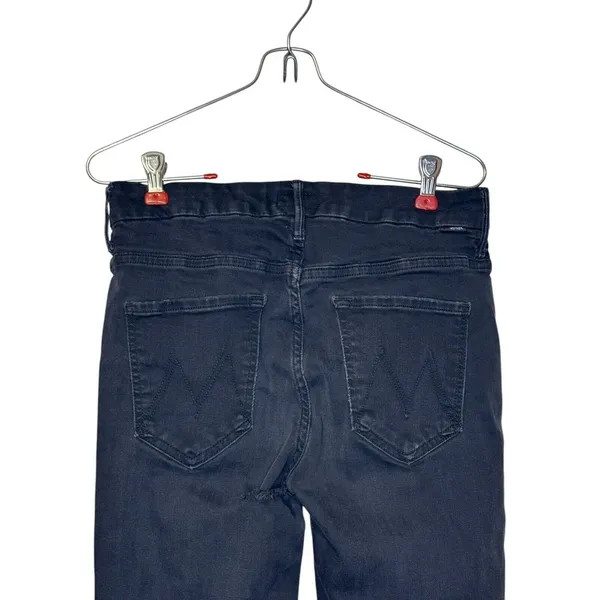 Mother Womens Jeans Comfort Ankle Skinny Stretch Mid-Rise‎ Dark Denim Black 28 - Image 9