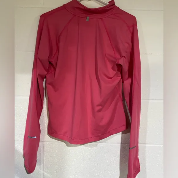 Nike pink quarter zip Longsleeve medium - Image 2