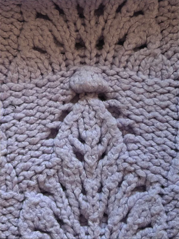 Aerie Lavender Openwork Crewneck Sweater Medium - Image 8