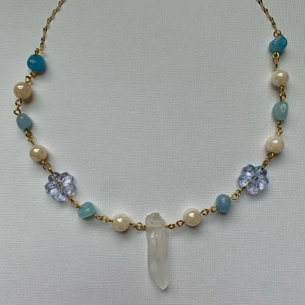 Handmade Gold Charm Necklace - Image 3