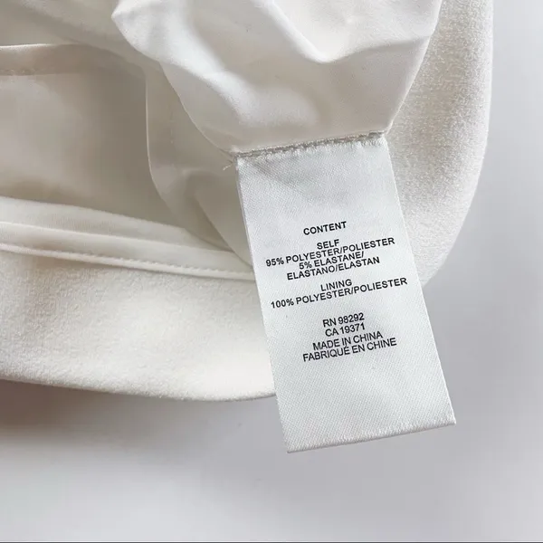 NEW Tibi Women’s Structured Crepe Off-the-Shoulder Dress Ivory Size 2 - Image 8