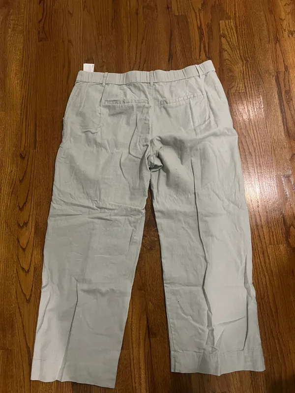 Abercrombie and Fitch Light Blue Linen Pants - Image 2