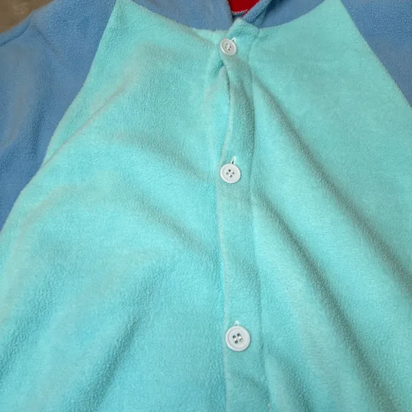 Disney Stitch Adult Size XL Costume Kigurumi Pajamas Blue Hututu‎ Fleece - Image 13