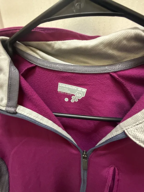 Salomon ActiLite Full Zip Softshell Running Jacket Purple - Image 2