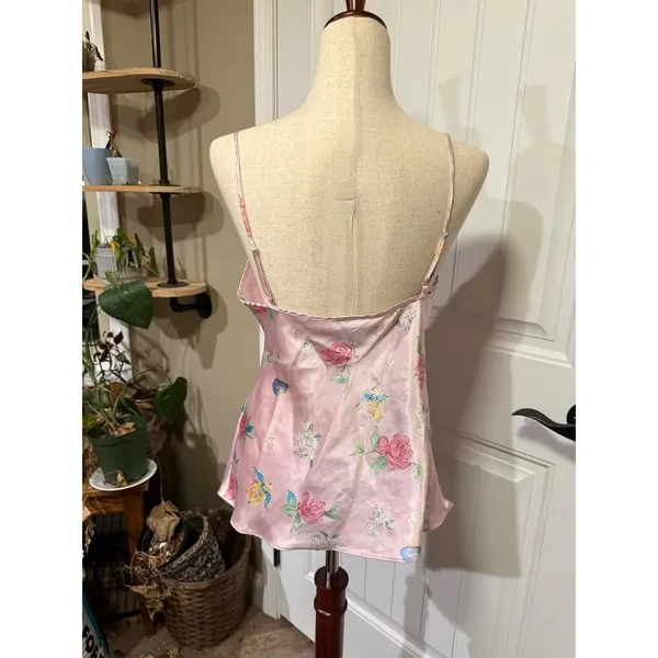 Secret Treasures Pink‎ Floral Cami Tank Top Women's Medium - Image 2