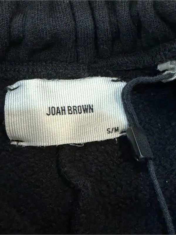 JOAH BROWN SWEATPANTS Joggers Size S/M GUC 100% Cotton Made in USA - Image 3