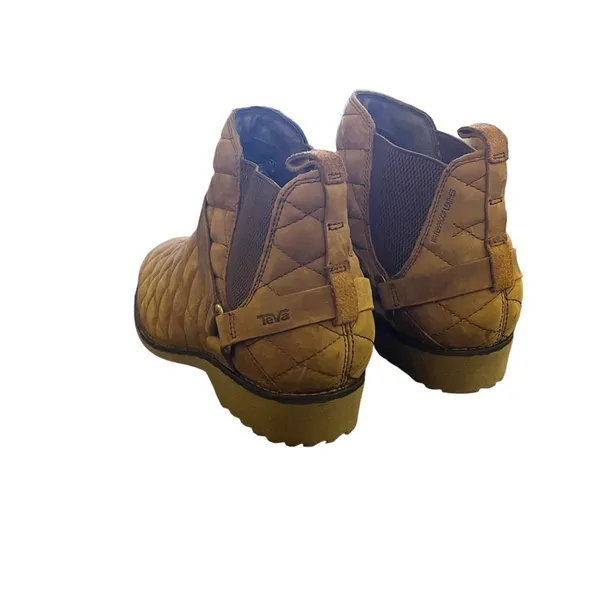 Teva NEW De La‎ Vina Dos Chelsea Quilted Bison Waterproof Leather Boots Size 9.5 - Image 6