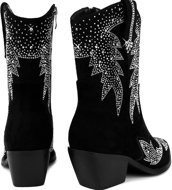 Rhinestone Cowboy Boots Size 6 - Image 3