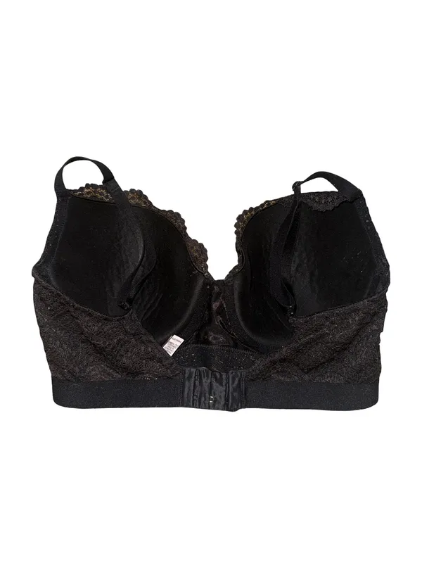 Victoria’s Secret Lightly Lined Demi Bra Black Lace Logo Band 34DD - Image 5