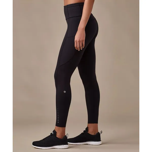 Lululemon Lead The Pack Reflective Tight 28" Black Running Leggings Size 4 - Image 7