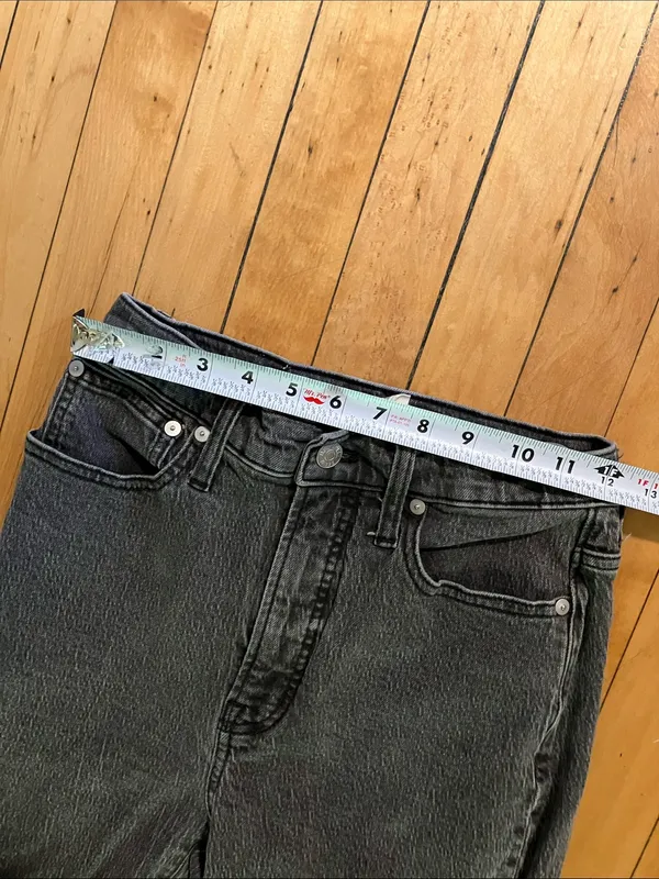 Madewell Perfect Vintage Straight Jeans in Black Size 25 - Image 6