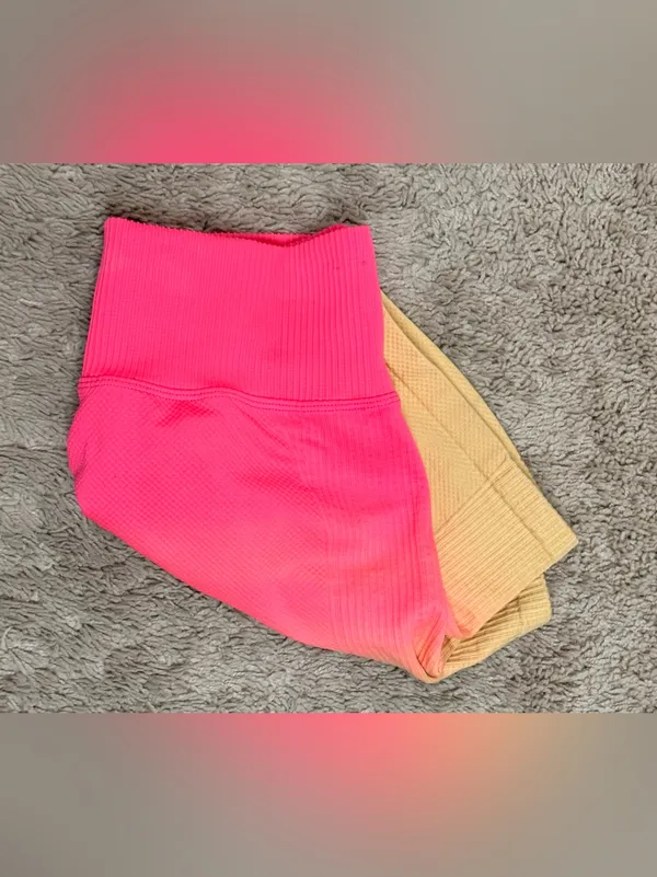 PINK Ombré high waisted shorts size S - Image 5