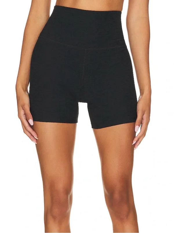 Beyond Yoga matching set of Black Racerback Sports Bra & bike shorts, sizes S XS - Image 5