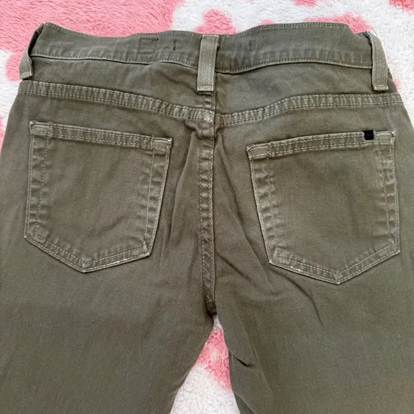 SP Black Label Olive Green Skinny Jeans Size 25 USA Made Stretch Y2K Indie Pants - Image 6