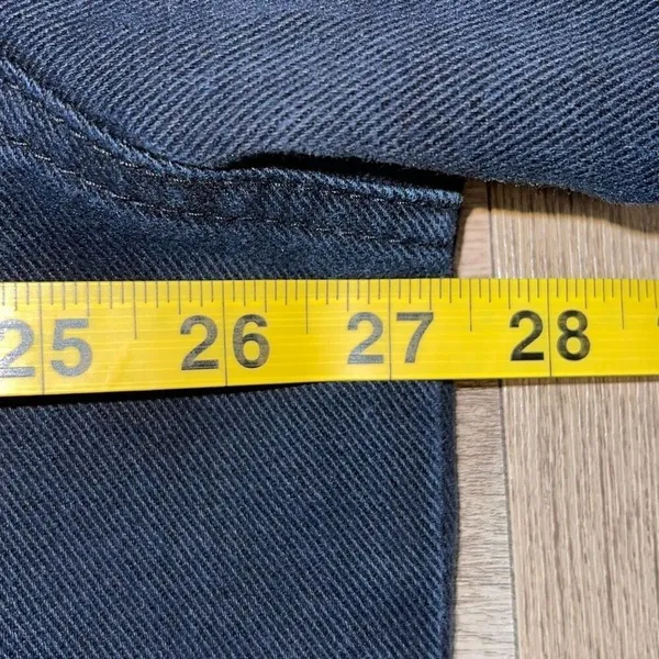 Americana Blues Womens Button Front Denim‎ Jean Trucker Jacket Black Size XL - Image 6