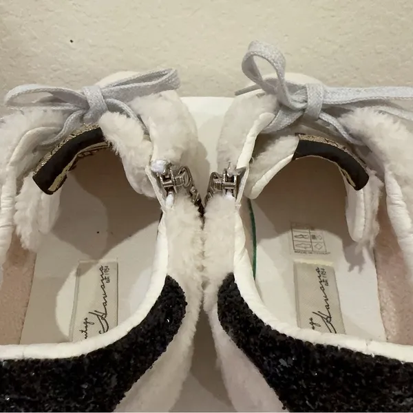 Vintage Havana Women's Melina Embellished Faux Fur Sneakers Size 6 Preowned - Image 6
