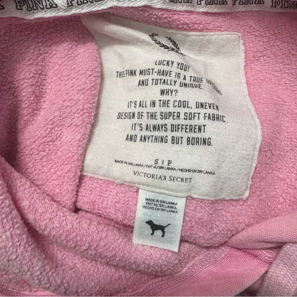 PINK Victoria's Secret Washed Pink Hoodie with Kangaroo Pocket - Image 7