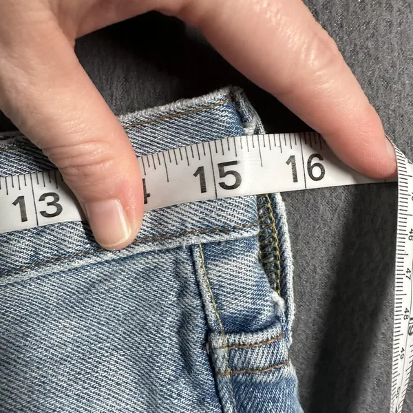 Levis 501 Skinny Jeans Womens 28 Premium Light Button Fly High Rise Distressed - Image 7