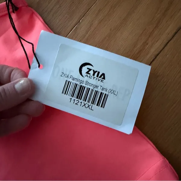 NWT Zyia Pink Flamingo Stronger Tank Size XXL Crop Top Gym Sport Yoga Running - Image 7