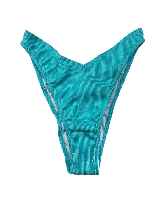 A. Che Teal Marble Halter Bikini Top M + ASOS AsYou Teal Bottom US 8 Set - Image 7
