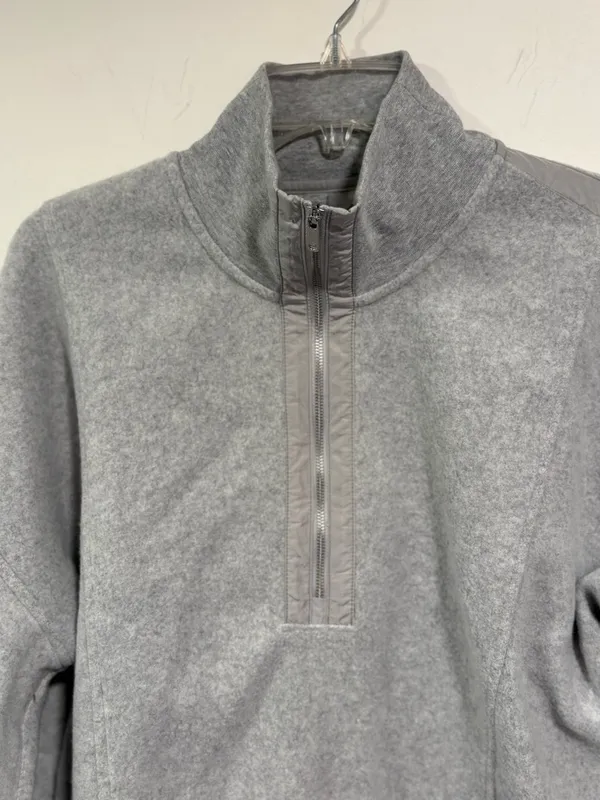 CALIA by Carrie Underwood Light Gray Half-Zip Fleece Pullover - Image 4