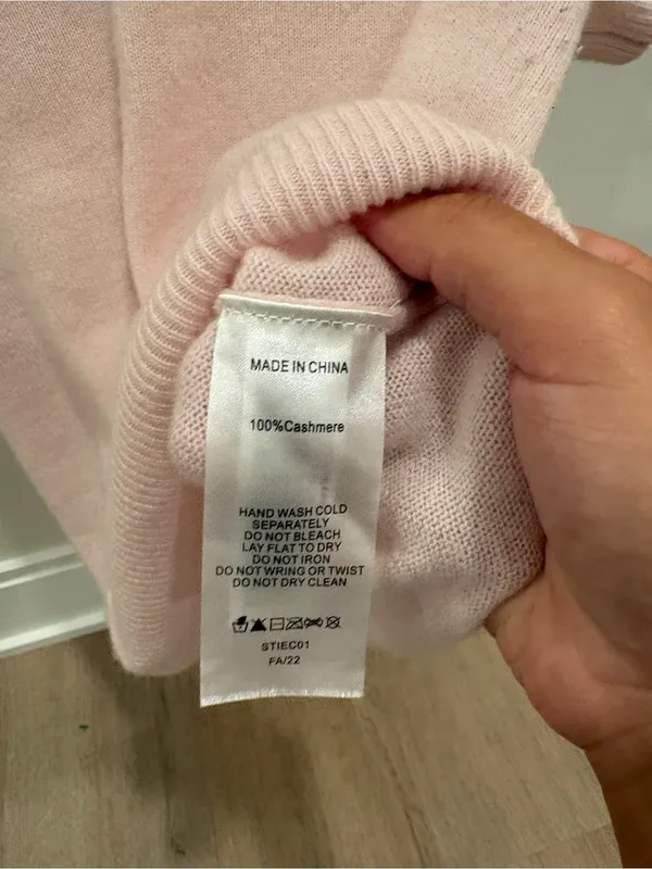 Quince Mongolian Cashmere Tee Size Small - Image 3