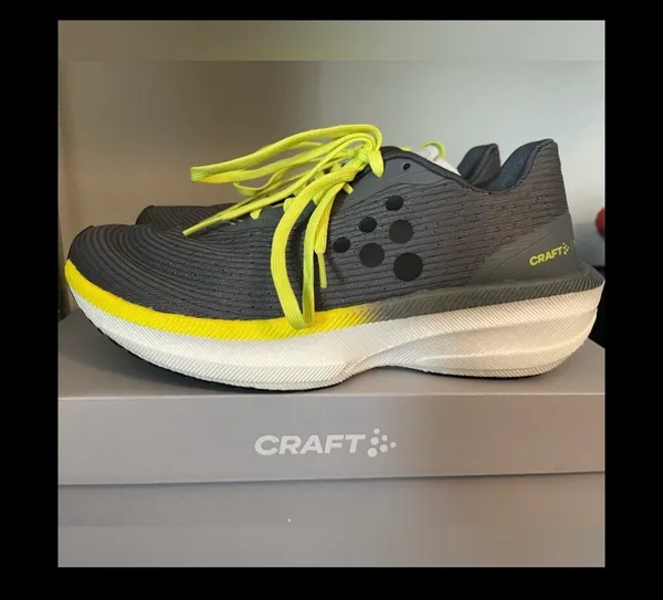 Craft Pro Endurance Distance Women’s Size 9 Grey and yellow Running Shoes - Image 2