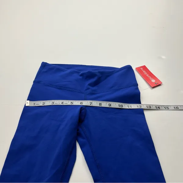 PURE BARRE Splits59 Womens Size‎ XS Leggings Blue Lycra Stretch Ribbed Leg NEW - Image 8